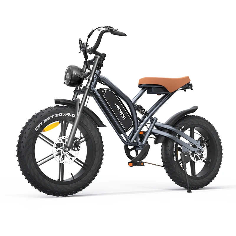 AliExpress JANSNO Ebike X50 Adult Electric Bicycle 1000W Men's E-Mountain Bike 48V 14AH Battery 20 Inch Fat Tire Off-Road Electric Bicycle