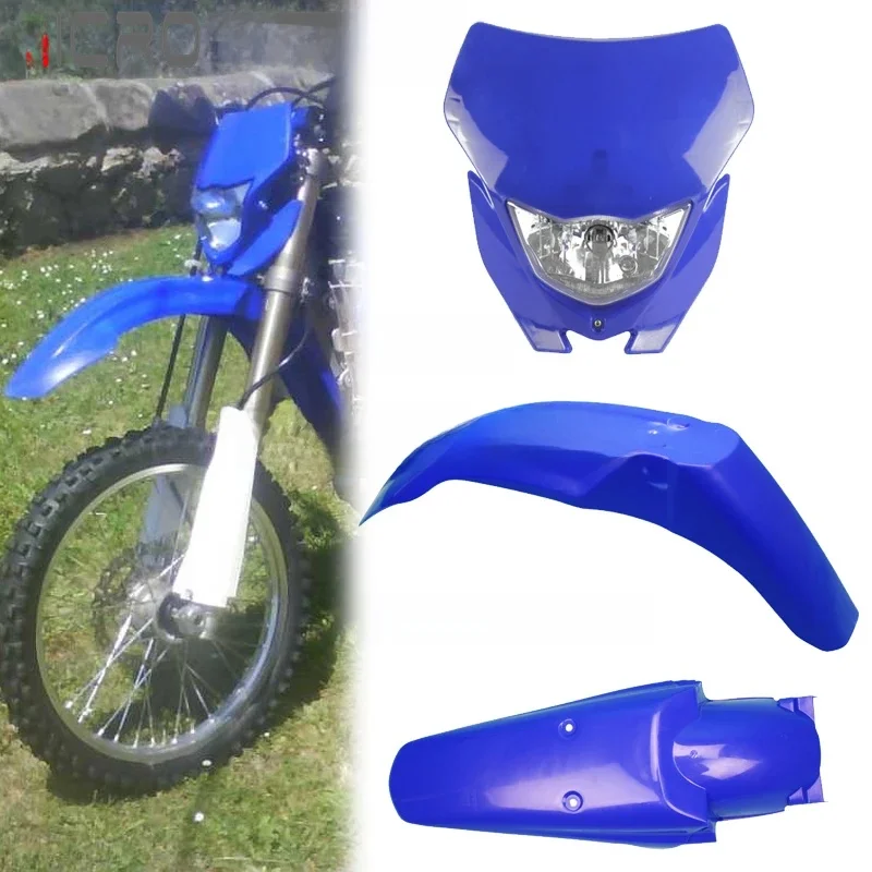 AliExpress Micro dream Motorcycle Off Road Dirt Bike Headlight Lights Front Rear Fender Mudguard Plastic Mud Guards For Yamaha WR 450 WR 250 TTR 230