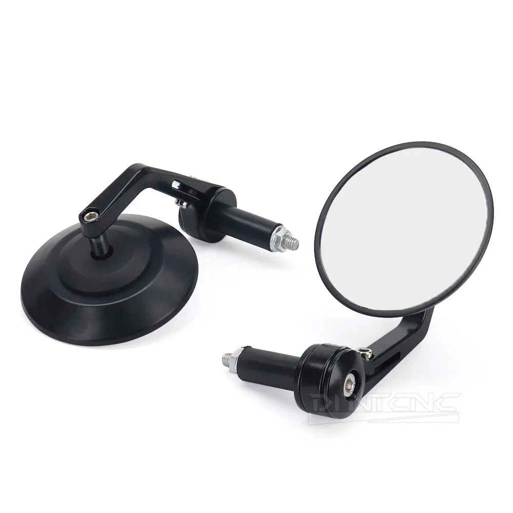 Motorrad Zubehör Fahrrad Straßenbahn Geländewagen All-Terrain Universal Lenker Ende Rückspiegel 95 MM Glas Seite Spiegel – Detail 4