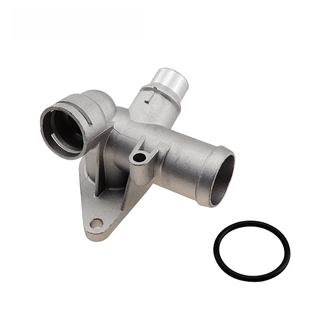 Aluminiowe złącze wąż płynu chłodzącego chłodnica silnika kołnierzowe rura wylotowa na wodę dla Audi A4 B6 B7 1.8T Seat Exeo 06 b121132e — zdjęcie 2