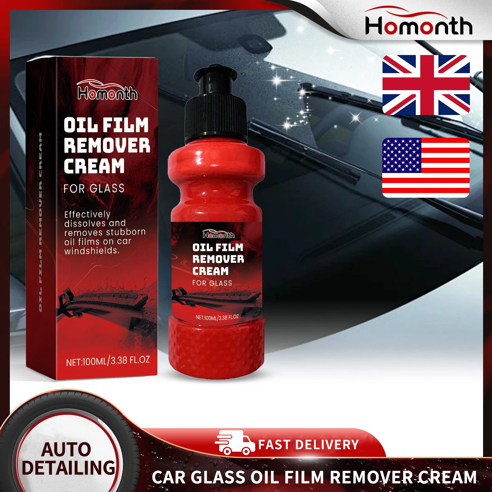 

Homonth 100 мл масляная пленка для лобового стекла автомобиля, очищающий крем для стеклянного покрытия, обеззараживающий автоскло, ремонт масляной пленки, крем для удаления