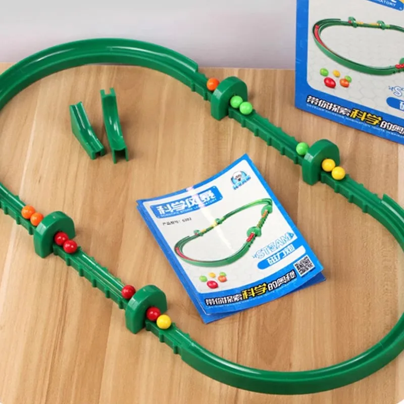 

DIY Electronic Blocks STEM Toys Science Kit for Kids with Magnetic Launcher Project Physics Experiment Learning Educational Gift