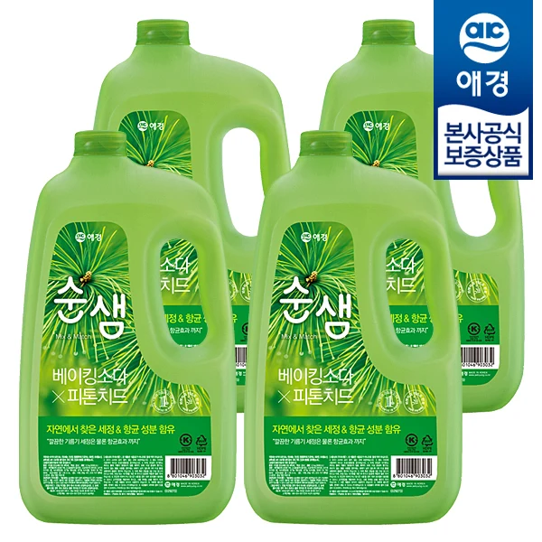 [Aekyung] Sunsam Mix and match kitchen washing powder baking soda X Pitoncide 3L x 4