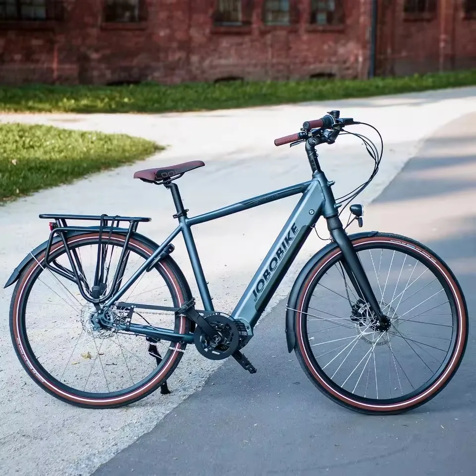 

Men's E-Bike, 36V250W Bafang Mid Drive Electric Bicycle Tektro Disc Brake 28"x2.0 CST Tires City commuting E-bike