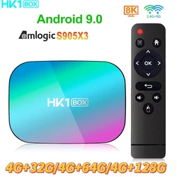 2022 HK1BOX  8K Amlogic S905X3 Smart TV 100m Android 9.0 Dual Wifi 1080P 4K  Tvexpress Btv b11 Tve