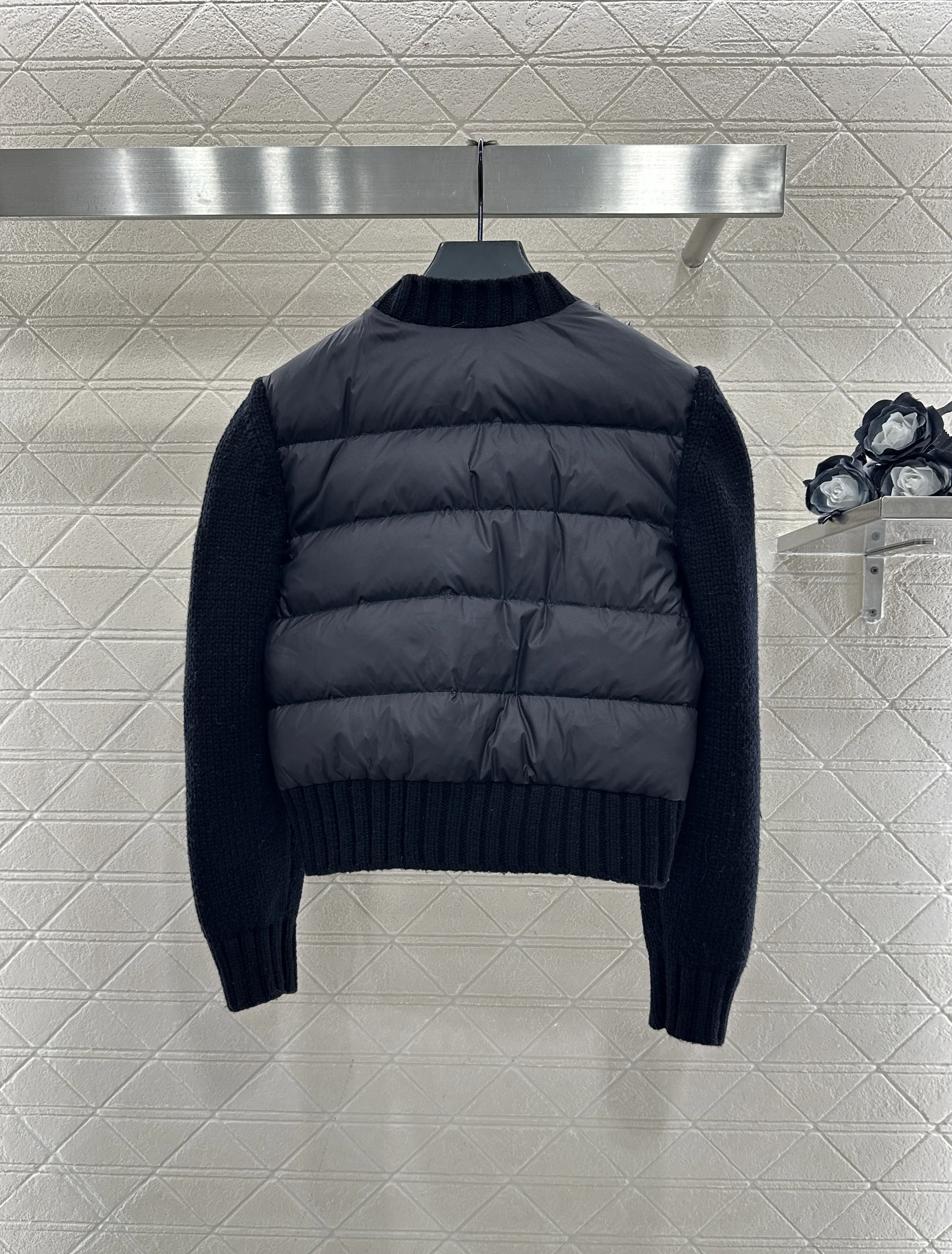 

2025 new coat jacket long-sleeved zippers down jacket buttons pockets solid