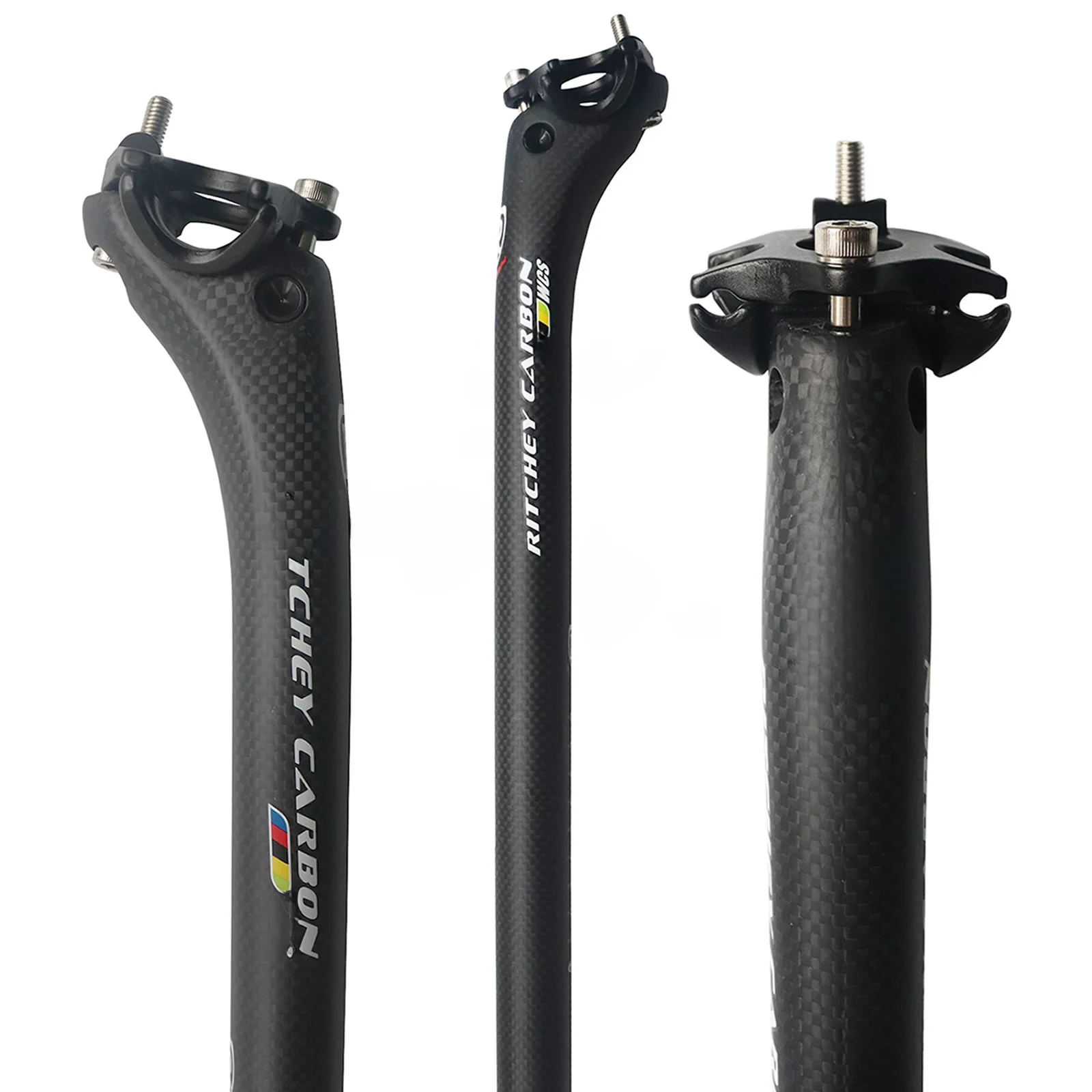 AliExpress Carbon Seatpost 27.2//30.8/31.6mm matte/Gloss 3k Carbon Fiber MTB/Road Bicycles Carbon Fiber seat post Light seat tube350/400mm