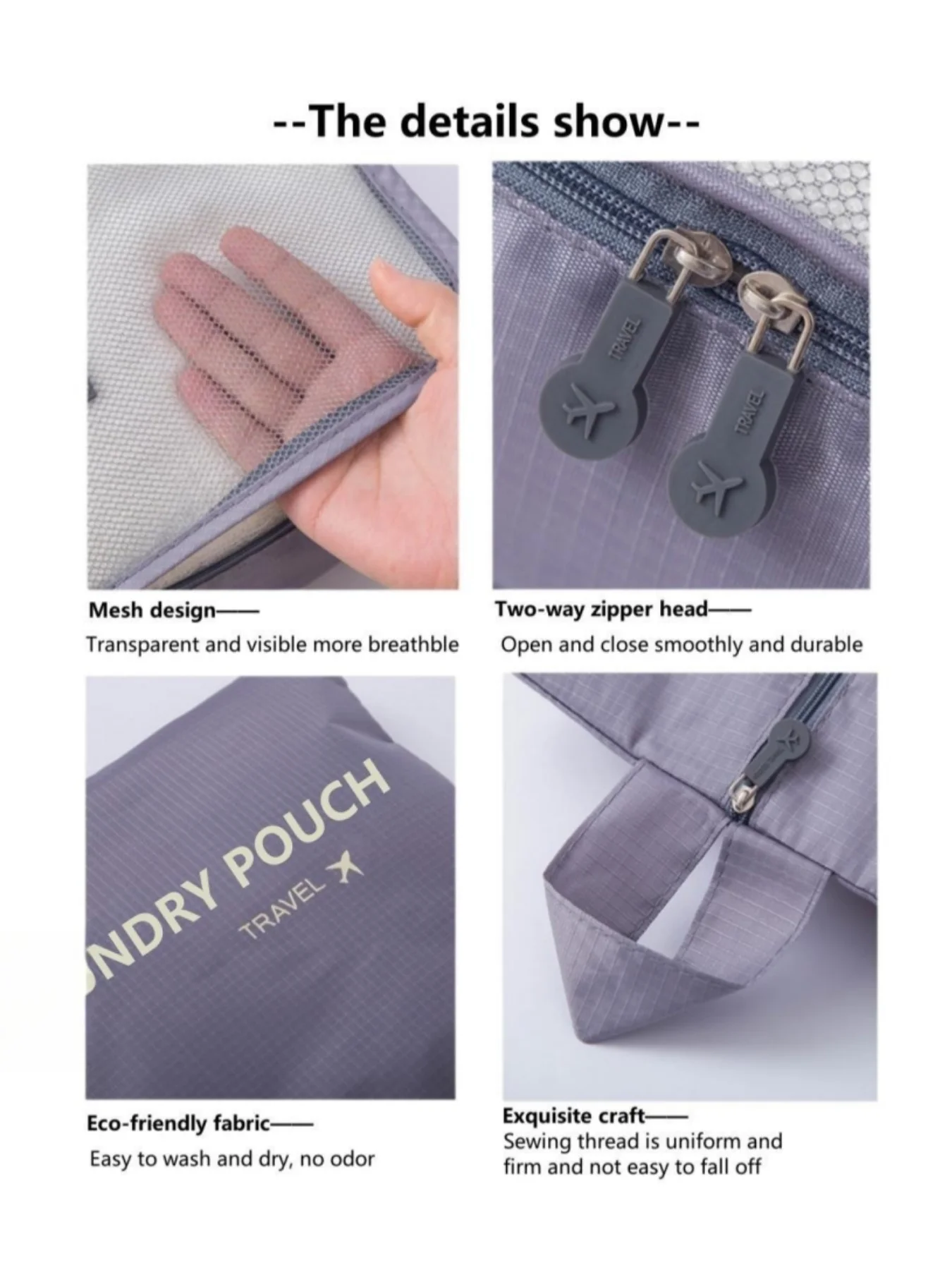 6 قطع مجموعة أكياس تخزين منظم السفر حقيبة أمتعة محمولة منظم الملابس الأحذية مرتبة الحقيبة التعبئة تخزين الحالات #6