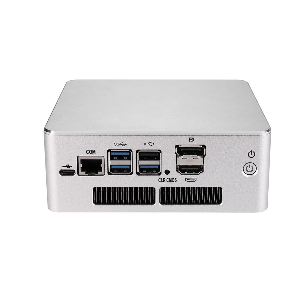HUNSN Micro apparecchio firewall, Mini PC, PFSense, Mikrotik, OPNsense, VPN, PC router, Pentium 8505/U300, RS54,6LAN, DP, HDMI, con ventola