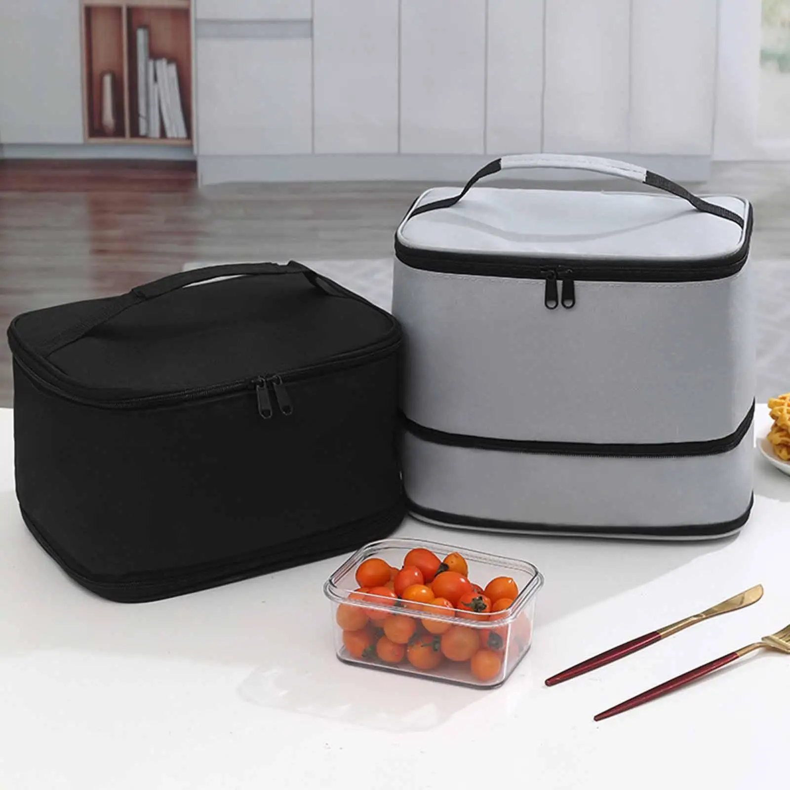 

Изолированная сумка-холодильник, водонепроницаемая, герметичная, из мягкой ткани, сохраняет еду, горячую и холодную воду для доставки продуктов питания, путешествий, пикника, рыбалки, кемпинга