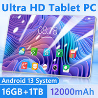 5G 2025 Global Version 11.6 Inch Tablet Android 16GB RAM 1TB ROM 12000mAh MTK6797 Android 13.0 Wifi Dual SIM Card Network