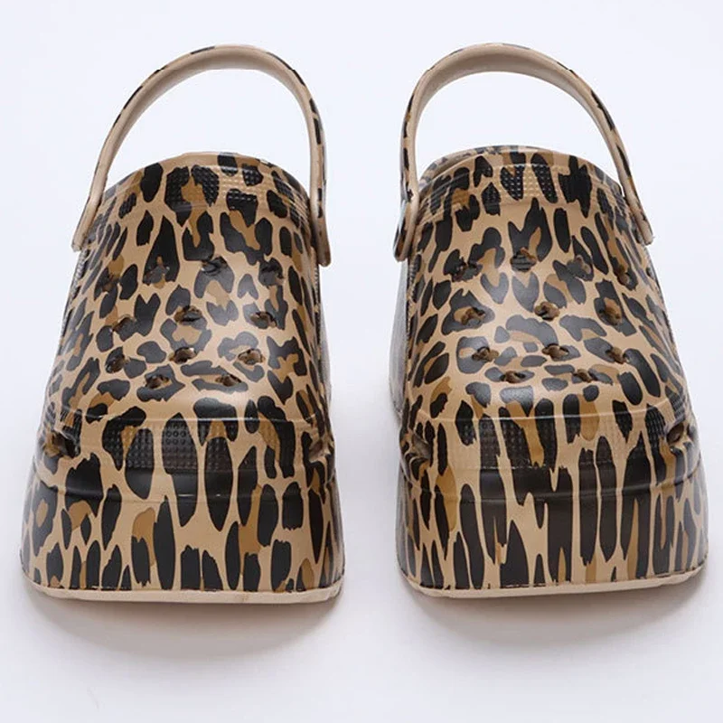 Maison pantoufle plate-forme talon haut sabot compensé femme charme sandale tongs plage grosse maison nuage chaussure femme diapositives en plein air