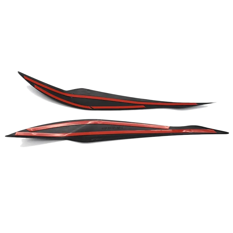 2 Párpados Negros Brillantes Para Faros BMW F30/F31 2012-2018 – Adhesivos, ABS, Sin Marca