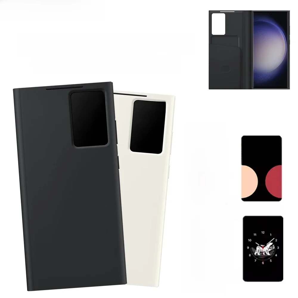 Original Samsung Galaxy S23 Ultra Smart View Wallet Flip Phone Case Intelligente Abdeckung SM-S918B
