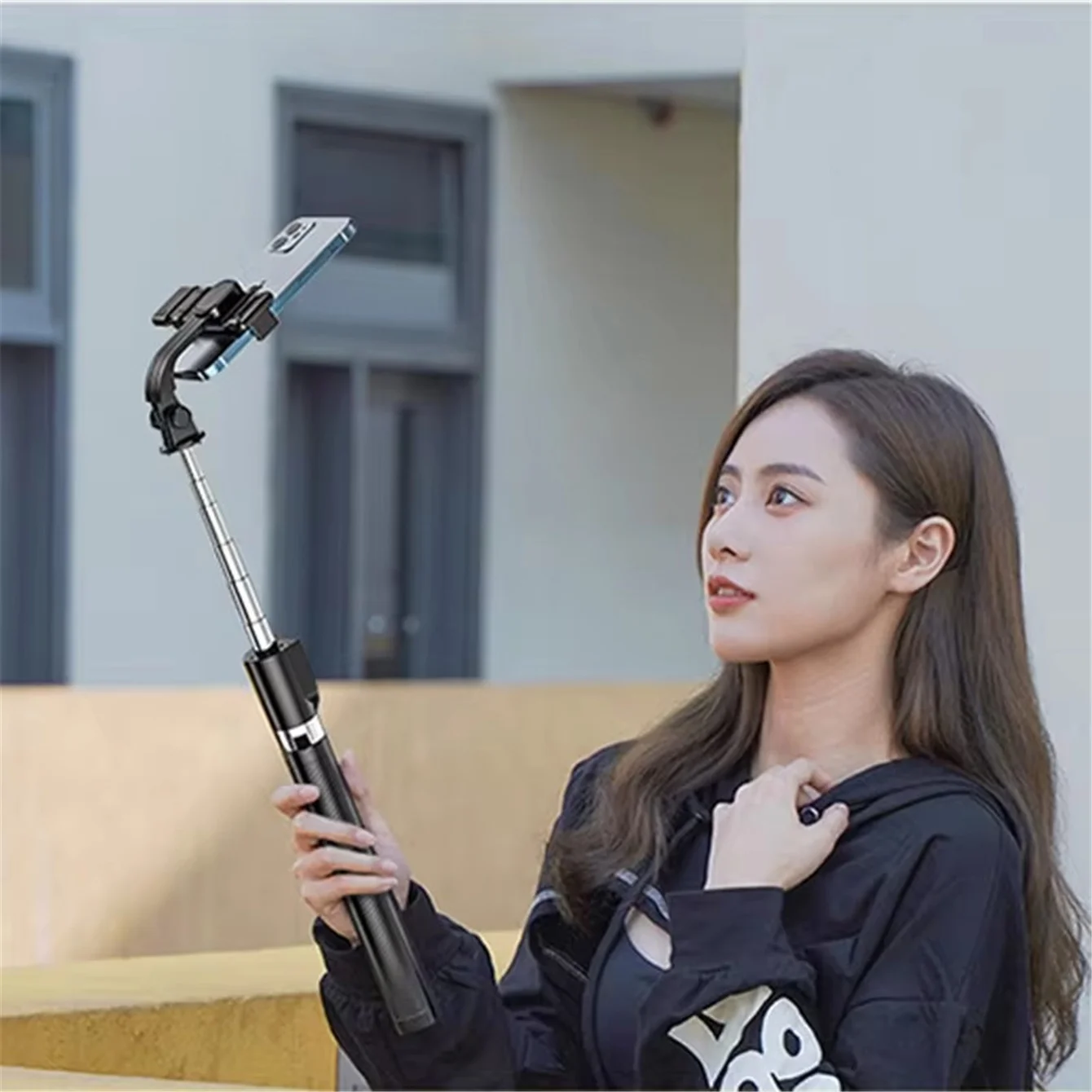 1.7M Bluetooth Wireless Selfie Tripod With Fill Light Shutter Remote Control Portable Foldable Monopod For iPhone Smart Phone