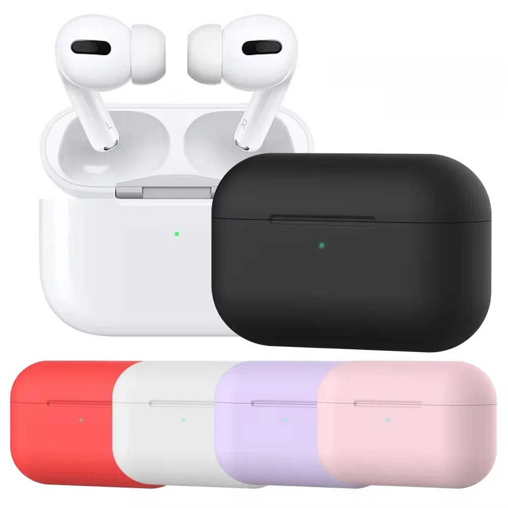 Étuis en silicone souple pour Apple Airpods Pro, housse de protection pour écouteurs sans fil Bluetooth, sacs de boîte de chargement