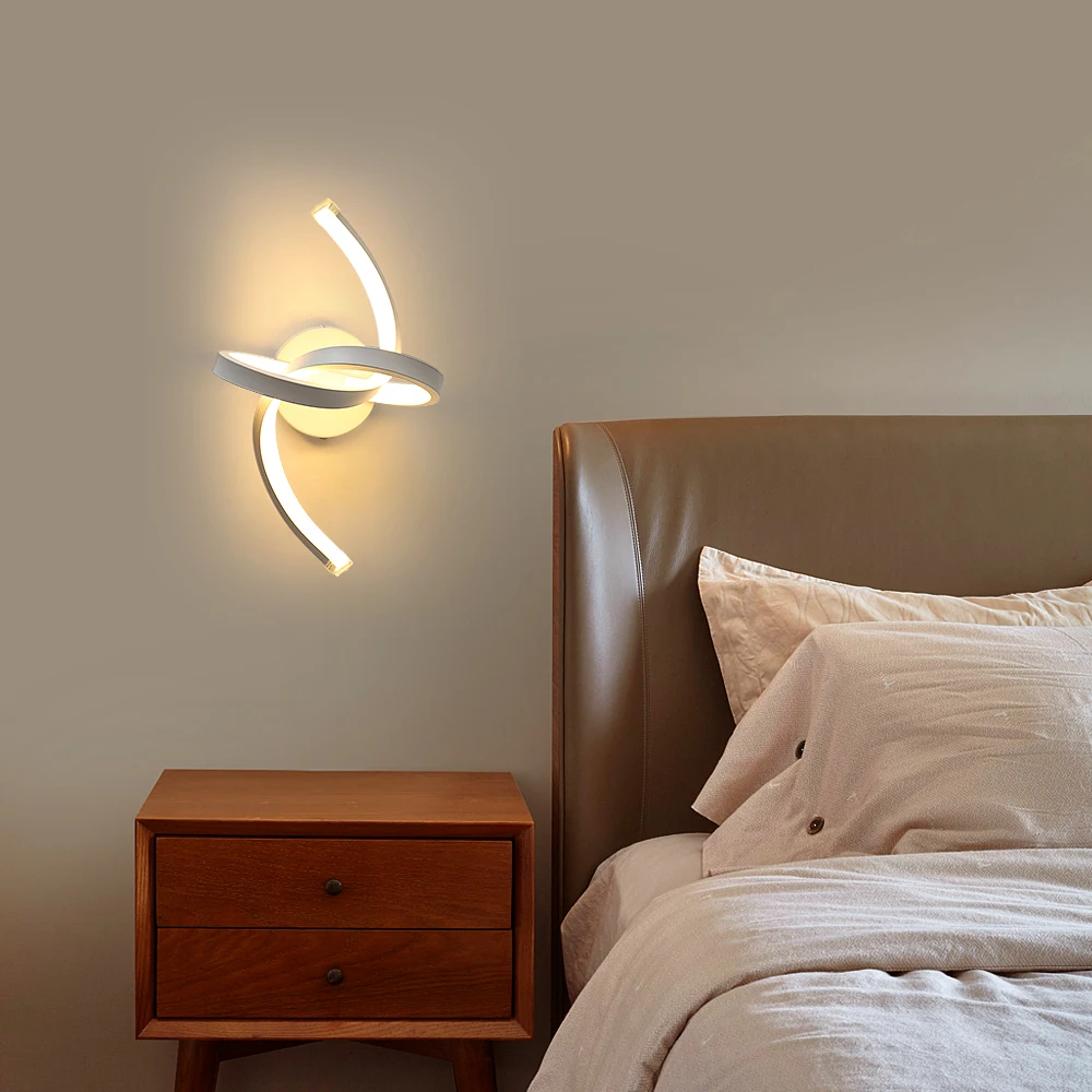 LED-Wandleuchten, modern, 24 W, Wandleuchte für den Innenbereich, schwarze Wandleuchte für Schlafzimmer, Spiegel, Wohnzimmer, Esszimmer, Treppe 3000 K – Detail 14