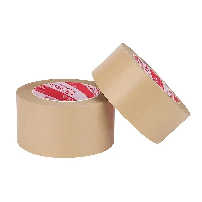 茶色の耐水性、強力な粘着テープ（箱の封緘、梱包、フレームの取り付け用）と、特殊な引き裂き可能な茶色のシールテープ