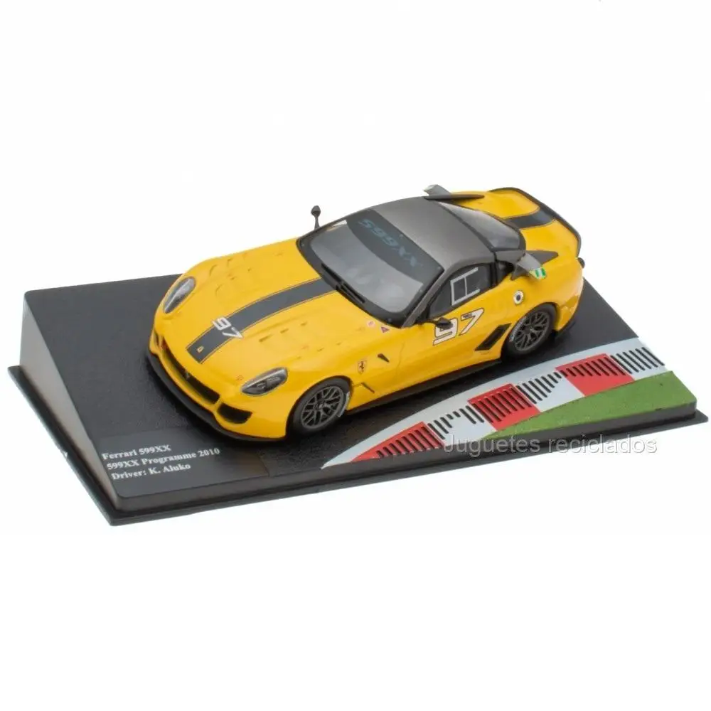 Altaya, 599Xx Programme 2010 Voiture de sport italienne de luxe conçue pour concourir sur le circuit nigérian, échelle 1:43, miniature en métal moulé sous pression, collection de voitures de course de marque italienne, collection spécifique, sans fascicule, emballage d'origine, base