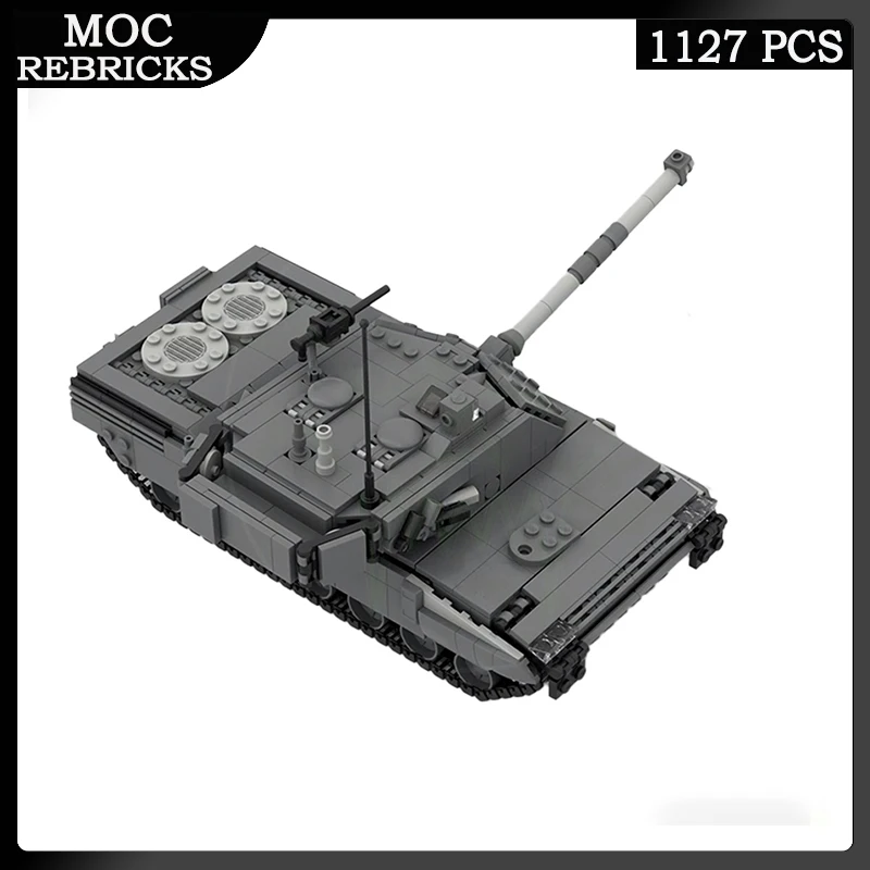 MOC Military Vehicle Series ARIETE MBT Main Battle Tank Building Block DIY Model Education Bricks Toys For Children Puzzle Gifts