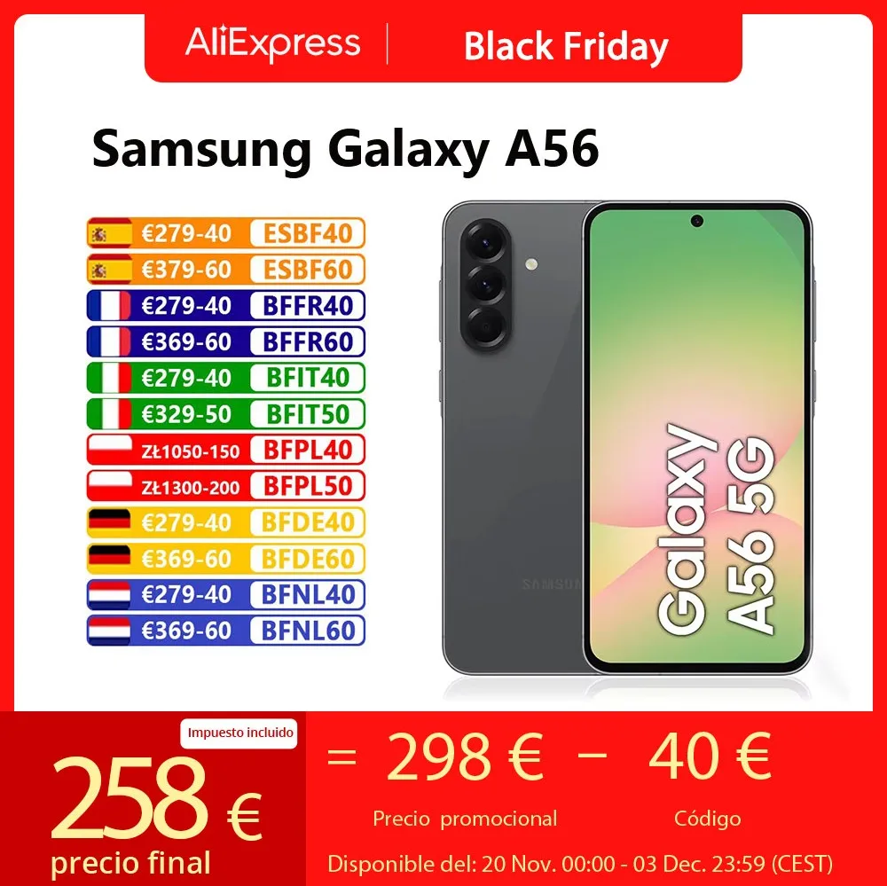 Samsung Galaxy A56 5G Smartphone Exynos 1580 6.7 