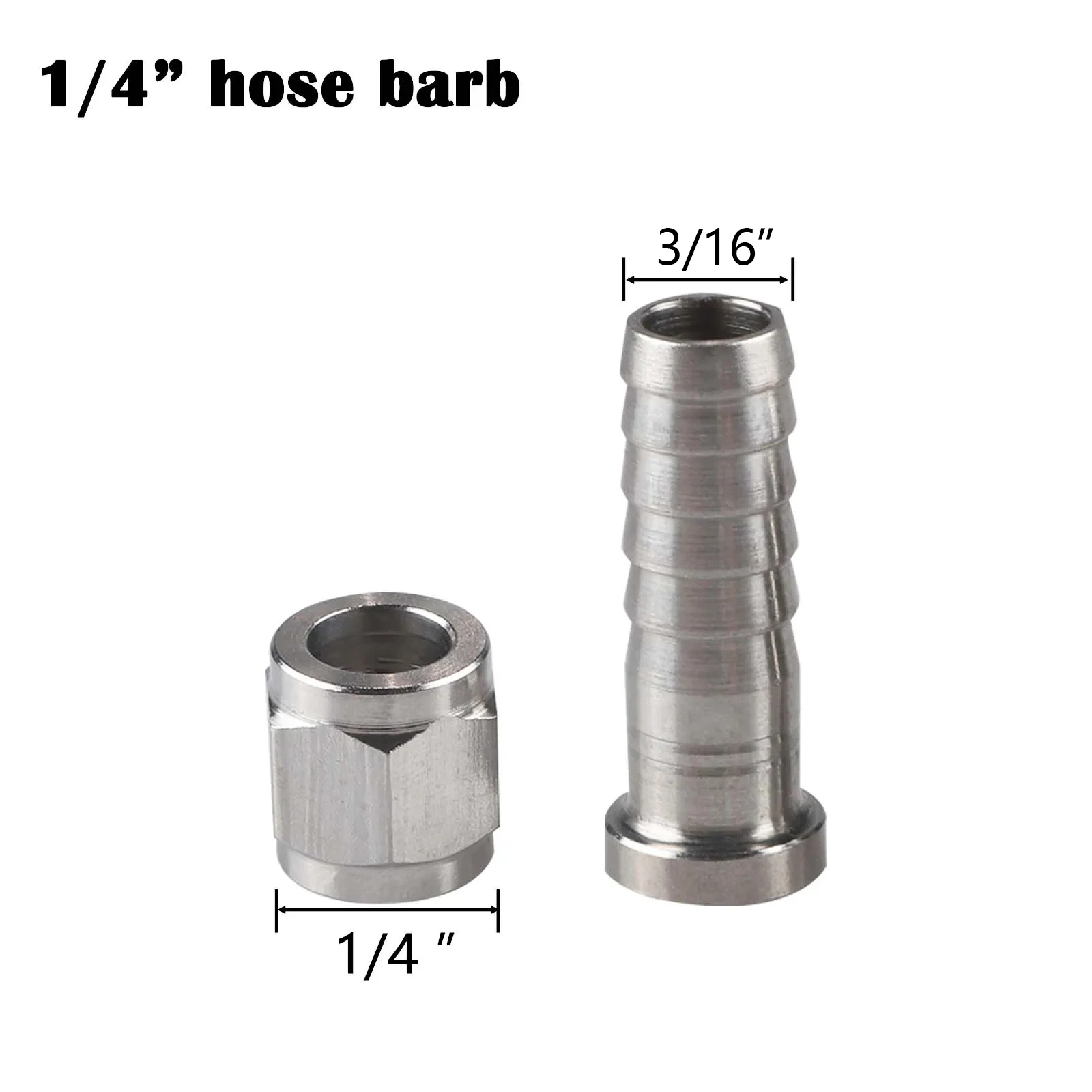 Corny Keg Connector Ball Lock Disconnects 1/4 "MFL Barb Ball Lock Quick Disconecteert Gas Vloeistof voor Homebrewing Bier Brouwen