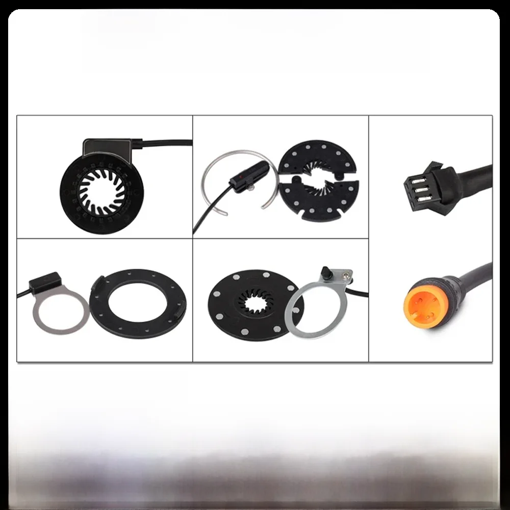 AliExpress NONE ChamRider KT PAS Pedal Assist Sensor V12L D12L BZ-4(8) BZ-10C Julet Waterproof Connector 6 Magnets Dual hall Sensors 12 Signals