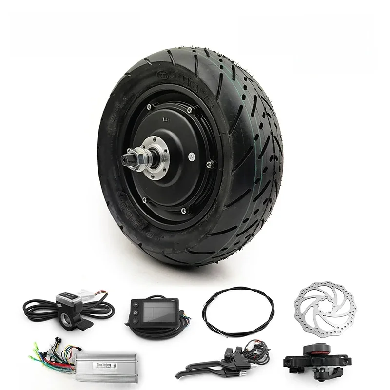 AliExpress L-faster High Speed 48V 1000W 11 Inch Road Tire Electric Scooter Bicycle Brushless Hub Motor Wheel With Disc Brake Set