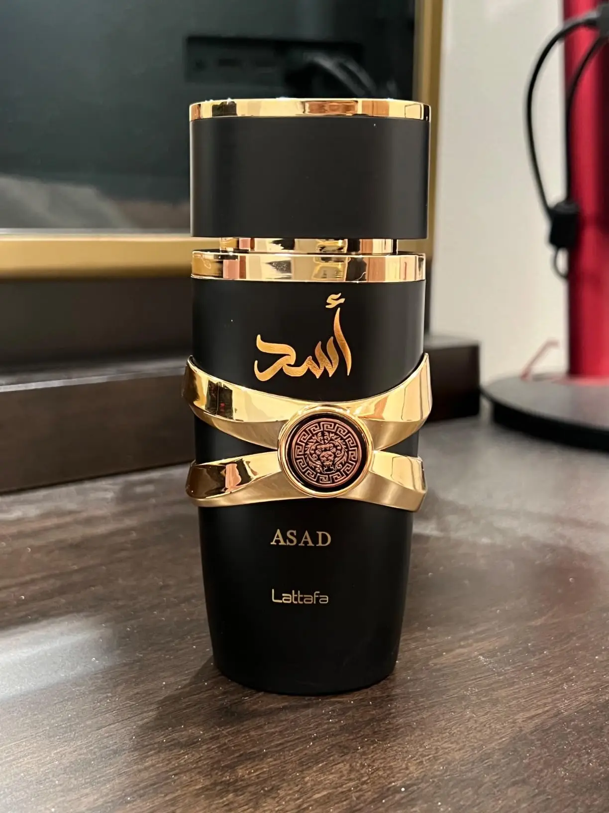 Lattafa asad Eau de Parfum สำหรับผู้ชาย & ผู้หญิง | น้ำหอม Arabian ติดทนนาน | 3.4ออนซ์/100มล. | สินค้าพร้อมส่ง