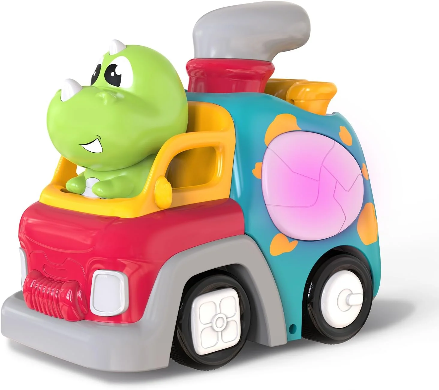 

Dinosaur Truck Toys for 1 2 3 Year Old Boys Girls, 18-36 Months Baby Toy with Music & Lights, Learning Toy for Crawling Walking,