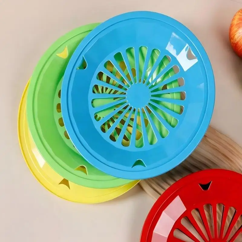 

Circular hollow drain pan, multi-color plastic fruit tray, kitchen storage filter for cleaning, utensil drying rack