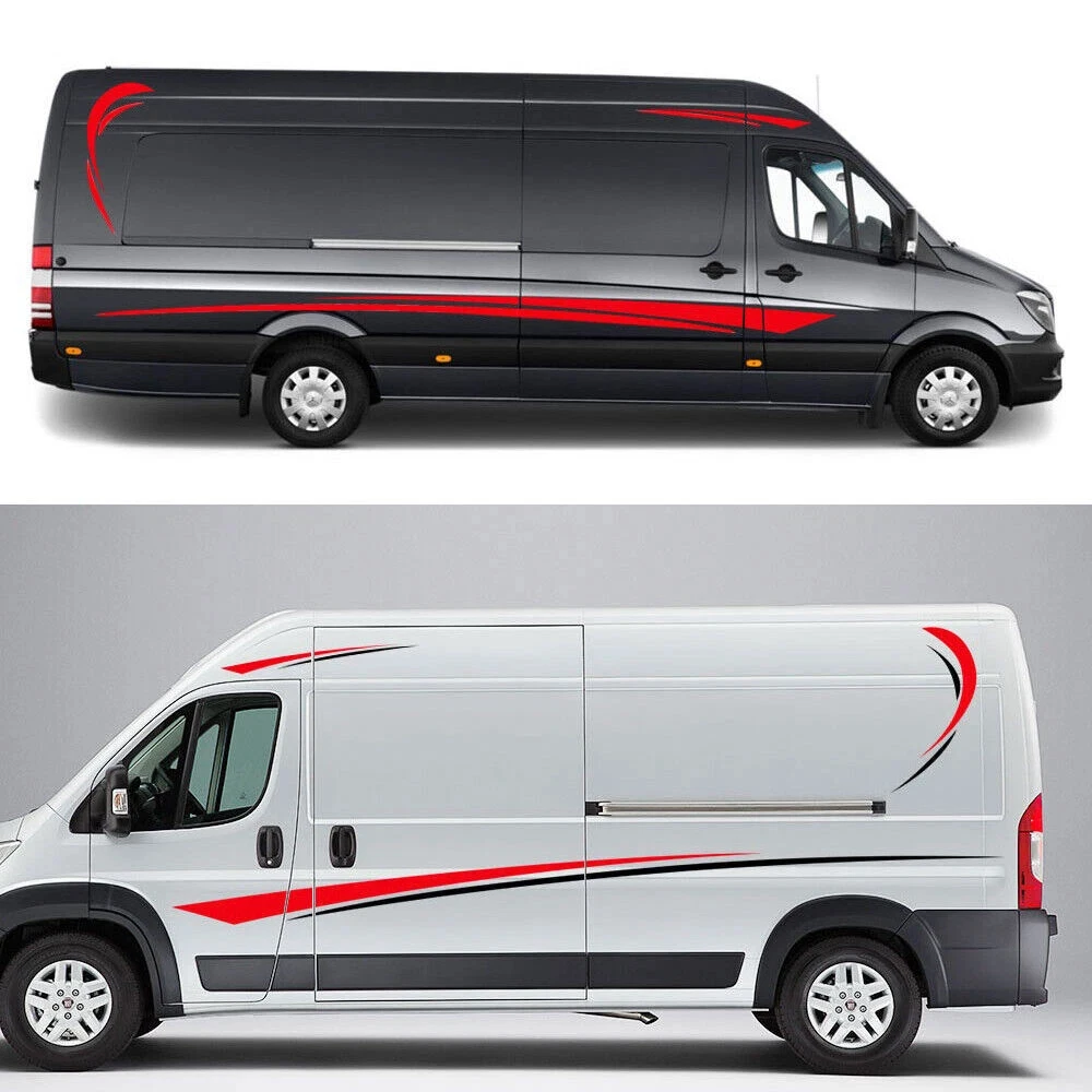 Car Stickers Graphics Camper Van Decals For Peugeot Boxer Citroen Jumper Fiat Ducato 2006-2021 Motorhome Tuning Accessories view 3