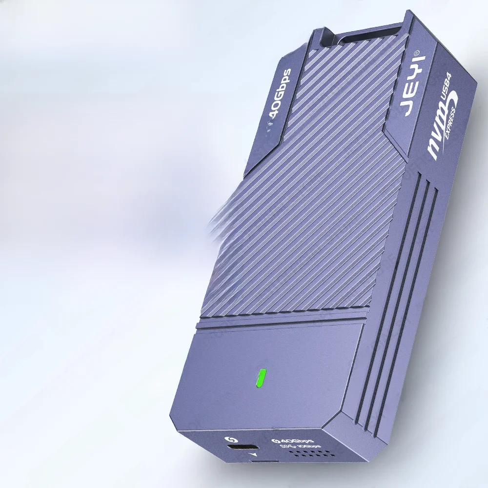 JEYI 40Gbps USB 4.0 M.2 NVMe SSD Enclosure M2 To Type-c 4.0 Solid State Drive Case Compatible with Thunderbolt 4/3 USB 3.2/3.1/3