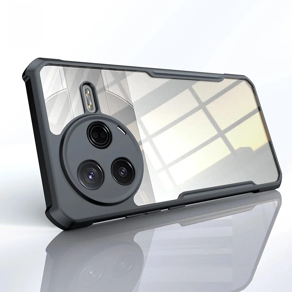 Etui na telefon Xundd do POCO F7 Pro F7 Ultra, odporne na wstrząsy z poduszkami powietrznymi, tylna obudowa TPU+PC, przezroczysta z paskami, odporna na odciski palców. — zdjęcie produktu 7