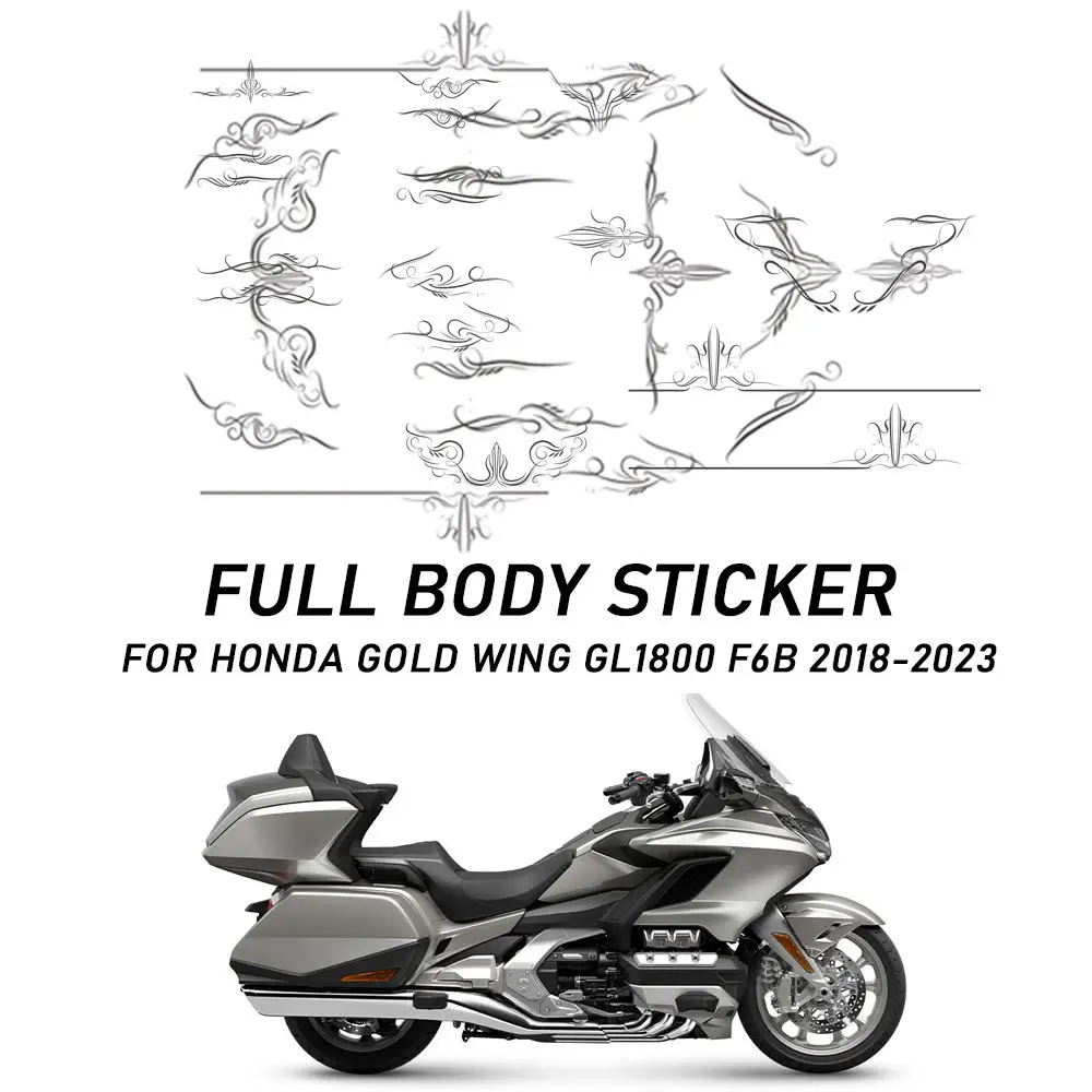 Motorcycle Stickers Top Trunk LR Panel Film Trim Sticker Decorate Protect For Honda Gold Wing GL1800 F6B  2018-2024 - Panical