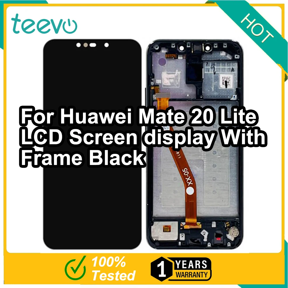 For Huawei Mate 20 Lite With Frame/Huawei Mate 20 Lite Screen Display & Touch Screen Digitizer Black