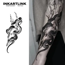 Snake temporary tattoo sticker, waterproof magic tattoo, lasts to 15 days fake tattoo, semi permanent tattoo