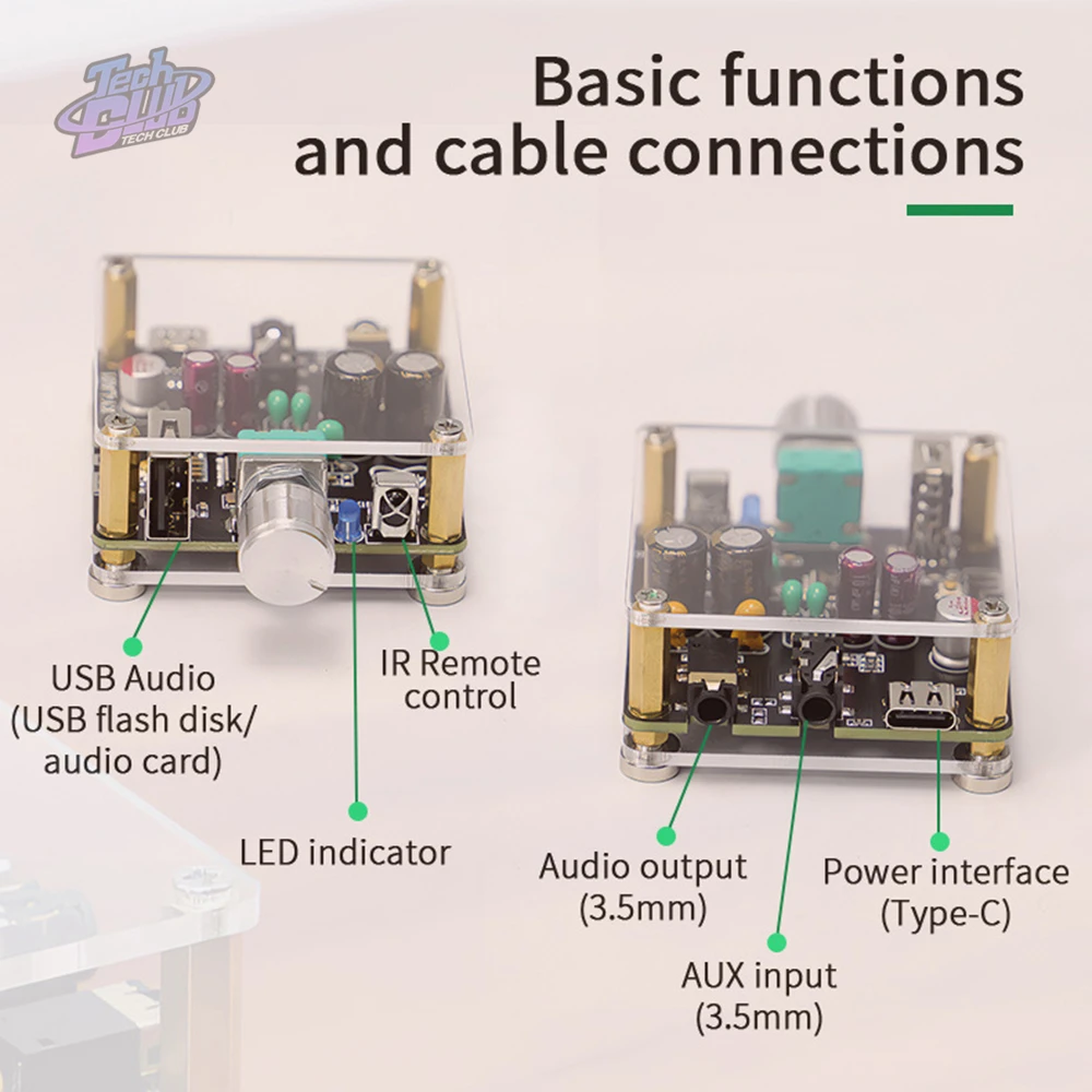 XY-LA01 Adapter bezprzewodowy Bluetooth-kompatybilny 5.1 tablica odbiorcza Audio DAC płyta dekodera dla DIY zestaw element elektroniczny