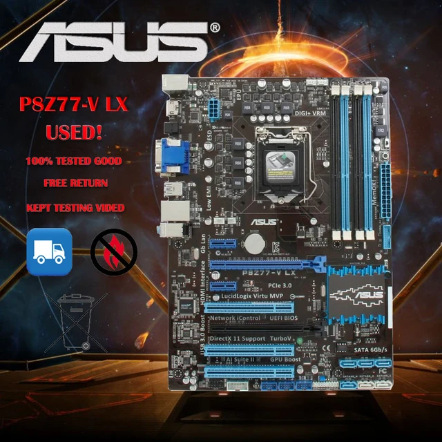 中古】ASUS製 ATXマザーボード 嬉しい P8Z77-V LGA1155 [管理:1050005456] ASUSTeK | 【80%OFF!】