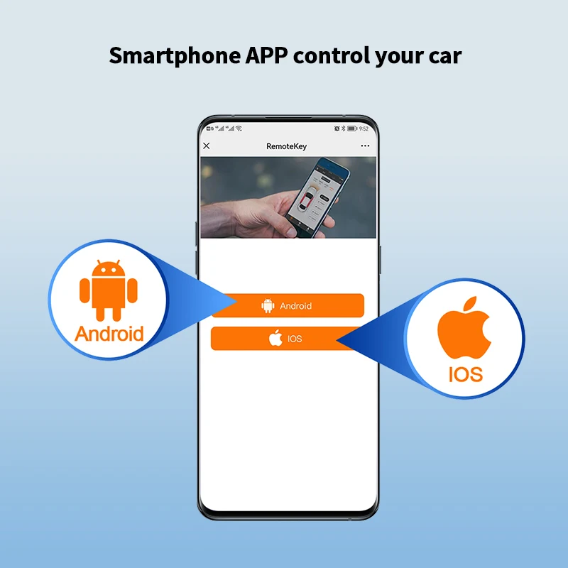 EASYAGUARD 4G LTE  Tracker Lock Unlock Control & APP Remote Start Fit for Fit for iOS & Android Smartph With 3 Years Free APP