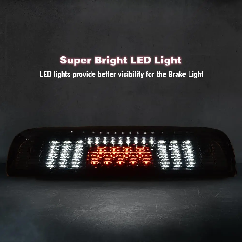 مصباح توقف البضائع الخلفي LED مناسب لـ 2014-2018 Silverado Gmc Sierra عدسة شفافة ABS بلاستيك 23509162، 20979071 #3