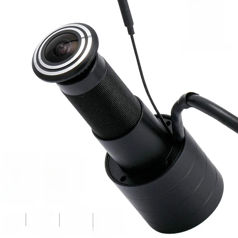 1080P Bezpieczeństwo Bezprzewodowy otwór do drzwi Kamera IP Brama Podwórko Inteligentna szafka Szerokokątny obiektyw typu rybie oko Mini wizjer CCTV HD P2P Onvif — zdjęcie 2