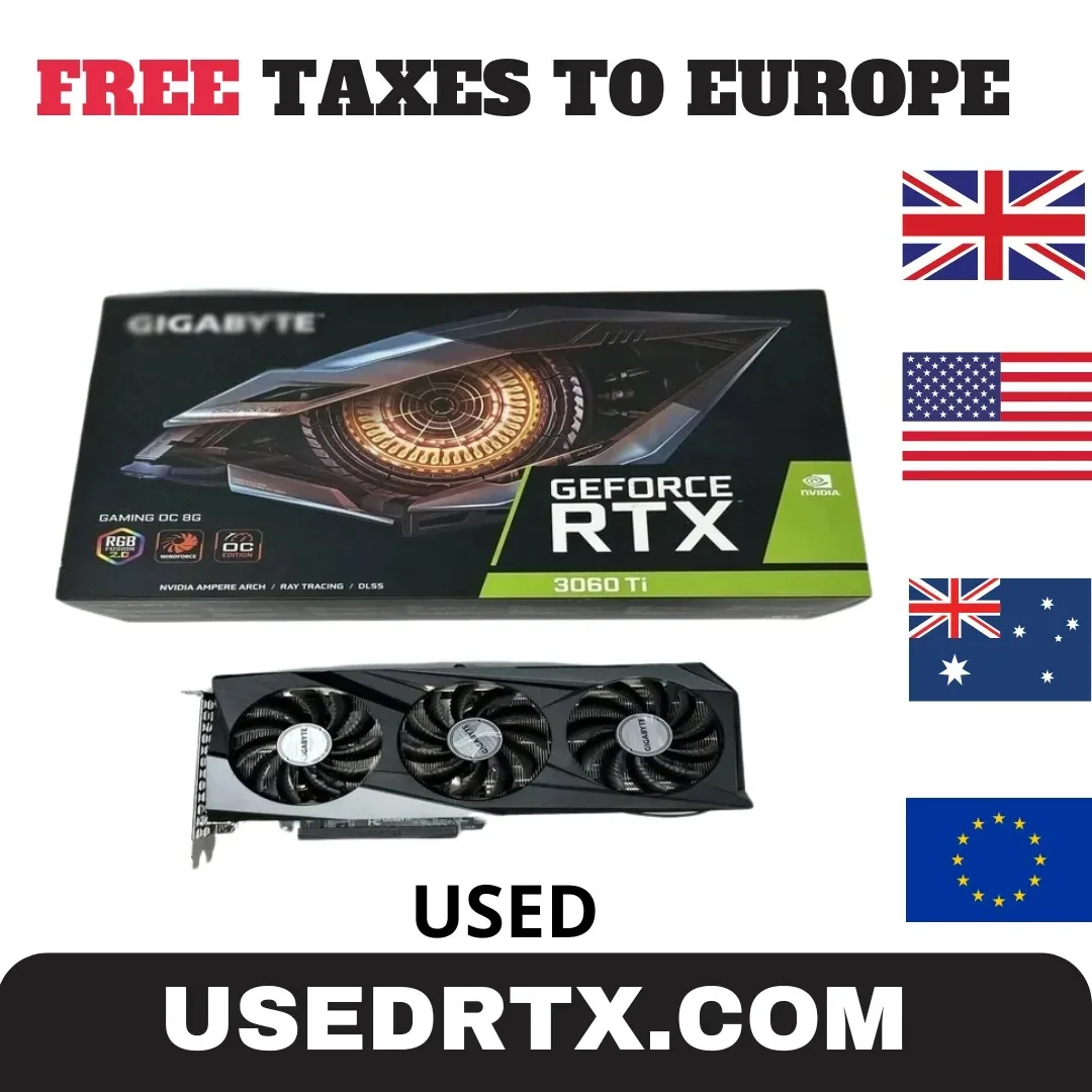 2024 USED GIGABYTE GeForce RTX 3070 GAMING OC 8G GDDR6 Graphics Card