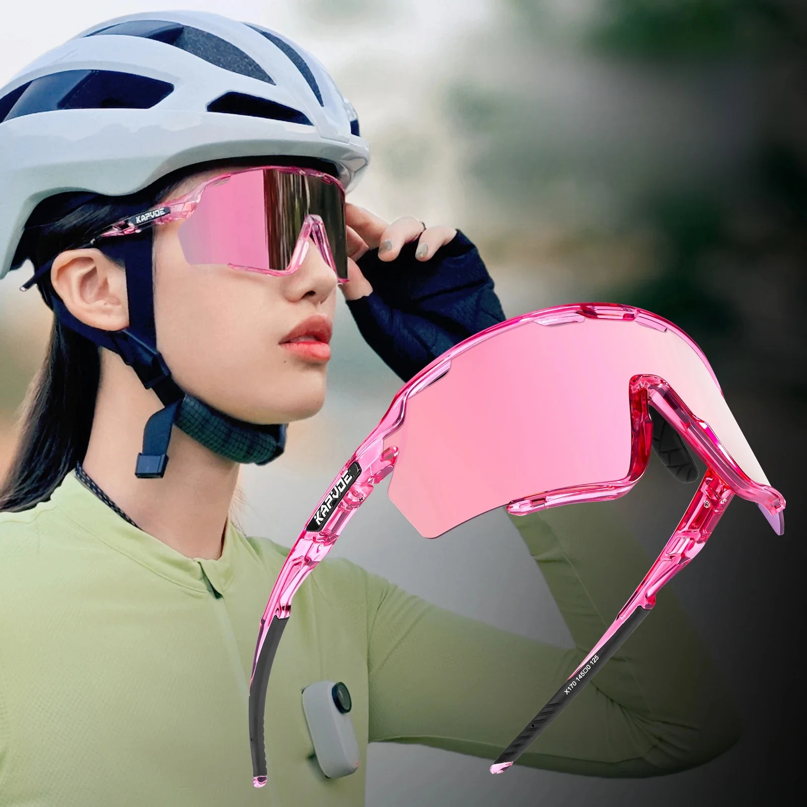 AliExpress kapvoe Kapvoe The World's First Photochromic Frame Glasses Cycling Sunglasses Men Women Outdoor TR90 Frame Sports Bicycle Glasses UV400