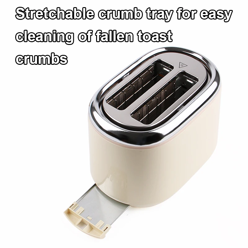 Stainless Steel Toaster Grill 2 Slices Automatic Breakfast Machine Bread Stove Toast Defrost Baking Oven Sandwich Maker Heater