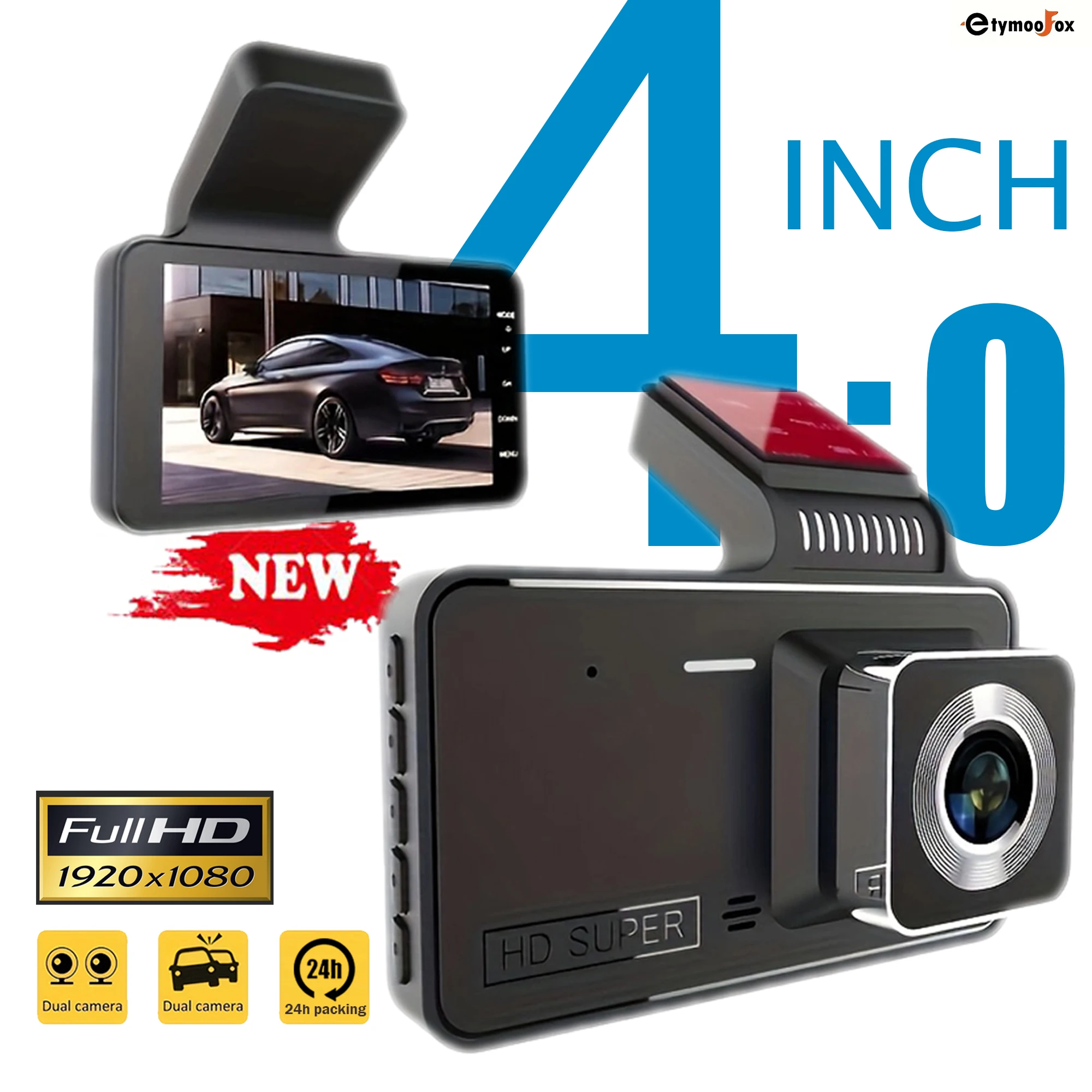 Dash Cam 1080P Recording Car Camera DVR Night Vision Video Recorder Support 24H Parking Night Vision Black Box Car Accessories