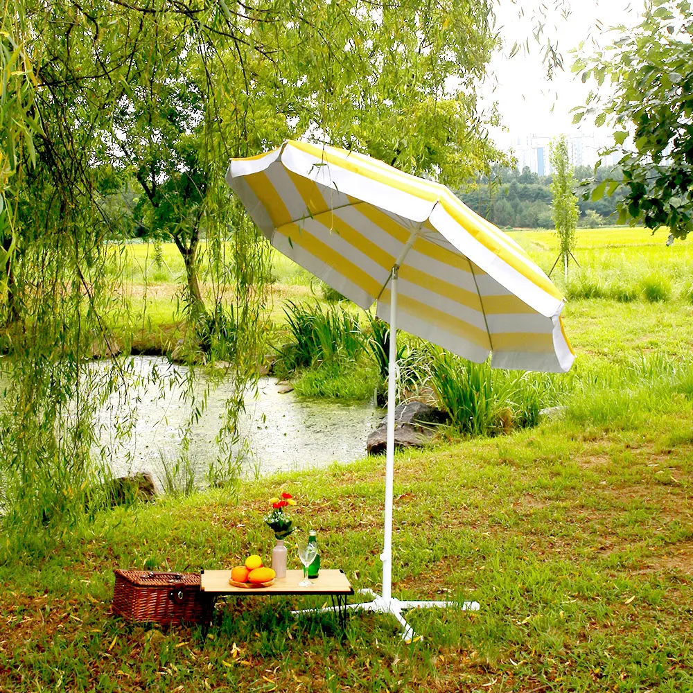 Camping-Sonnenschirm, emotionaler Strand, zusammenklappbarer Strand, großer Angel-Sonnenschirm auf dem Dach