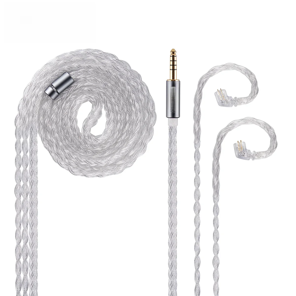 NICEHCK IcyMoon Monitor douszny wymień kabel IEM 16 rdzeni OCC + posrebrzany przewód audio HiFi OFC MMCX/2Pin/QDC dla DB2 Carat — zdjęcie produktu 7