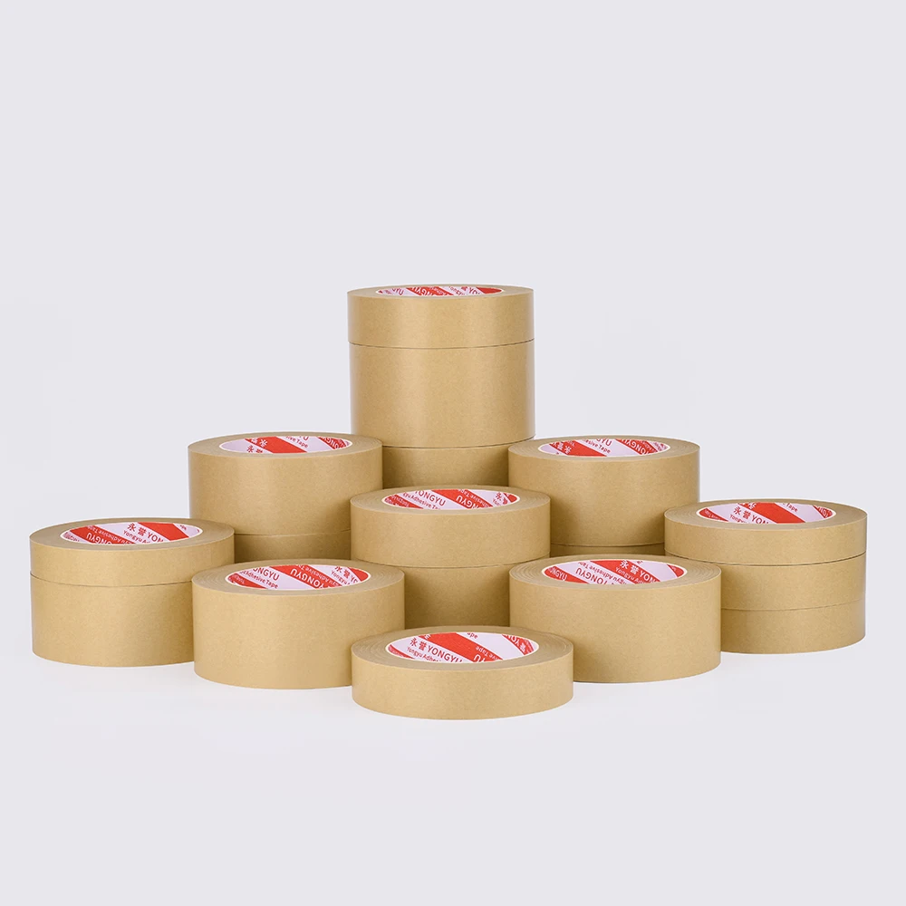 Verpakkingsverpakking Kraftpapier Gegomd Tape Voor Maskeren, Verplaatsen, Verzenden Van Kartonnen Afdichtingstape, Achtergrondtape