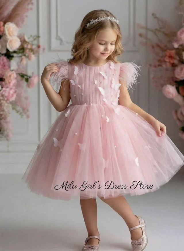 vestido-de-tul-rosa-con-flores-para-ninas-ideal-para-bodas-y-eventos-de-noche-con-aplicaciones-de-plumas-vestido-de-princesa-para-concursos-de-belleza-ropa-para-ninas